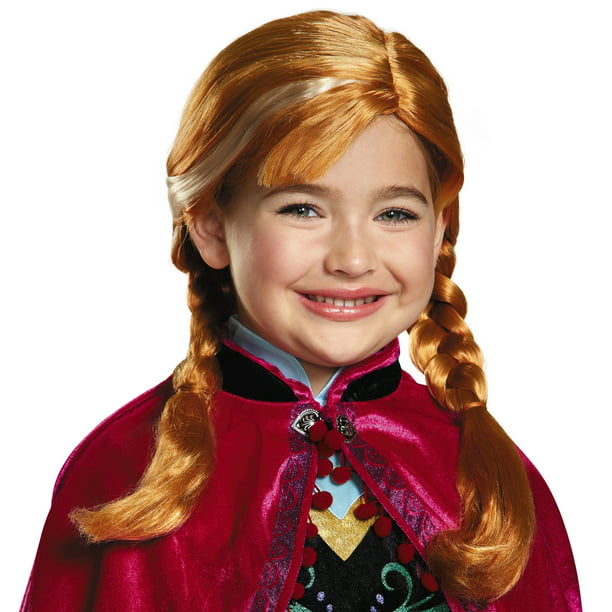 Frozen Disney Anna Girl's Brown Braided Pigtails Headband